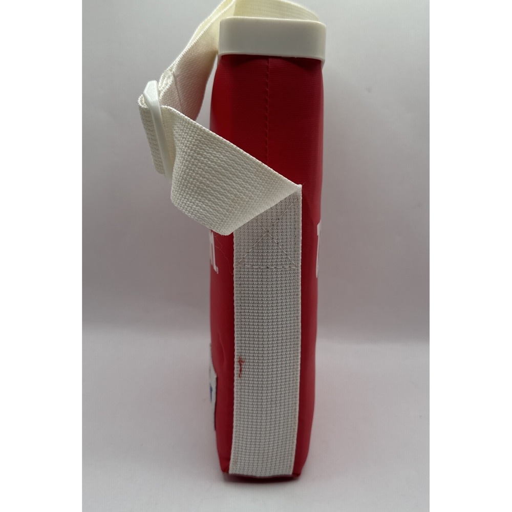 Vintage Wilson Tour Tennis  Shoulder Water Bottle Sling Red Drink Cool Read - Picture 5 of 12